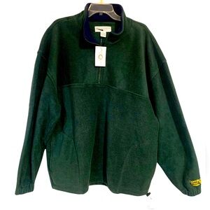 NWT American Exchange Green 1/4 Zip Mountain Fleece Pullover Men's Size XL